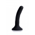 Black Silicone Strap On Dildo - Small Bulk