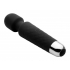 Deep Velvet 18X Silicone Massage Wand in Black