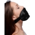 Strict Cock Head Silicone Mouth Gag - Black