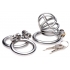 Deluxe Stainless Steel Locking Chastity Cage - The Pen