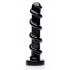 Mighty Screw 9.5 Inches Dildo - Black