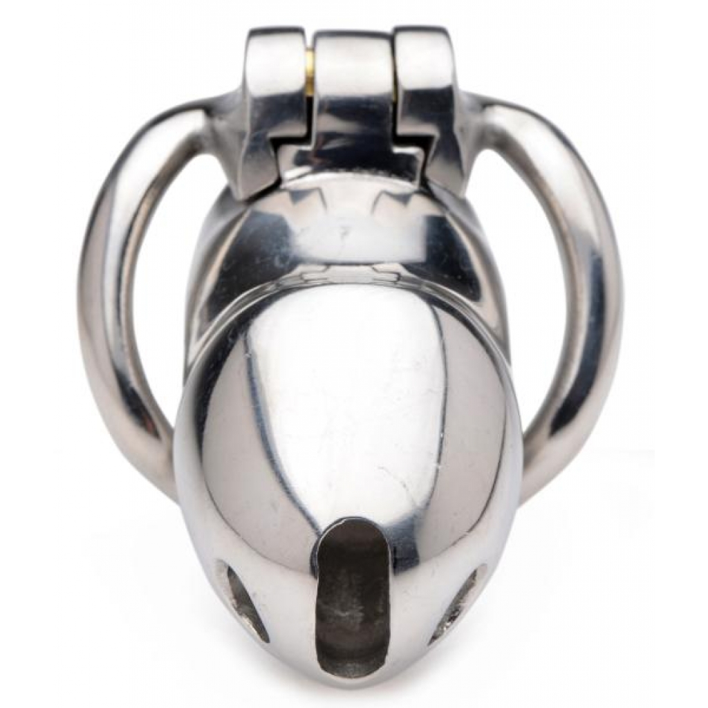 Rikers 24-7 Stainless Steel Locking Chastity Cage for Ultimate Control