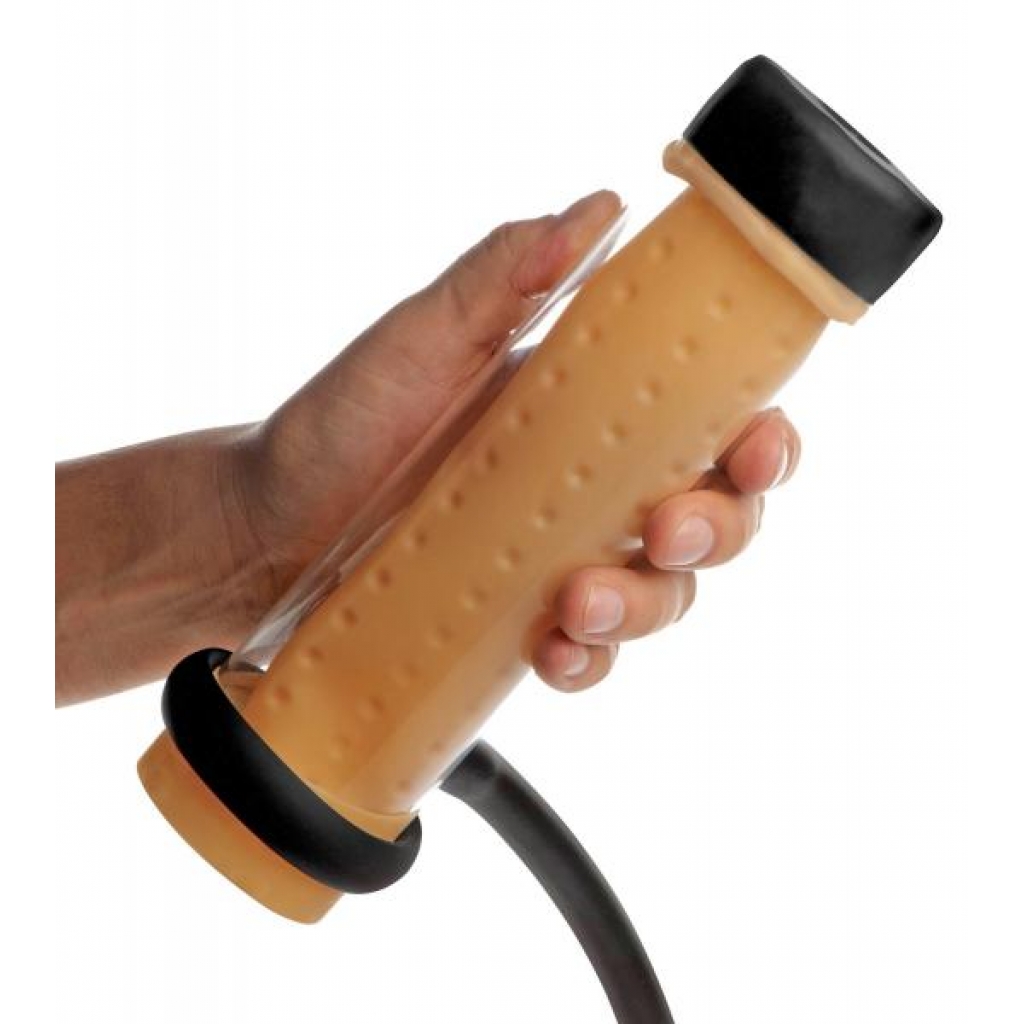 Milker Cylinder with Textured Sleeve - Enhanced Pleasure