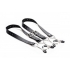 Spread Labia Spreader Straps with Clamps - Black Kink Play Equipment