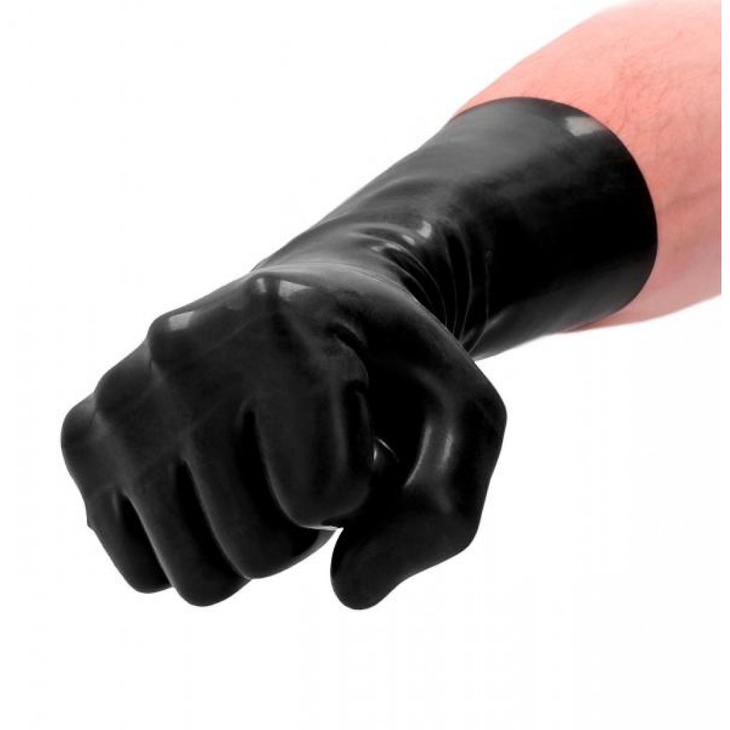 Fist It Premium Latex Short Gloves - Black