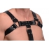 English Bull Dog Harness with Cock Strap - Black