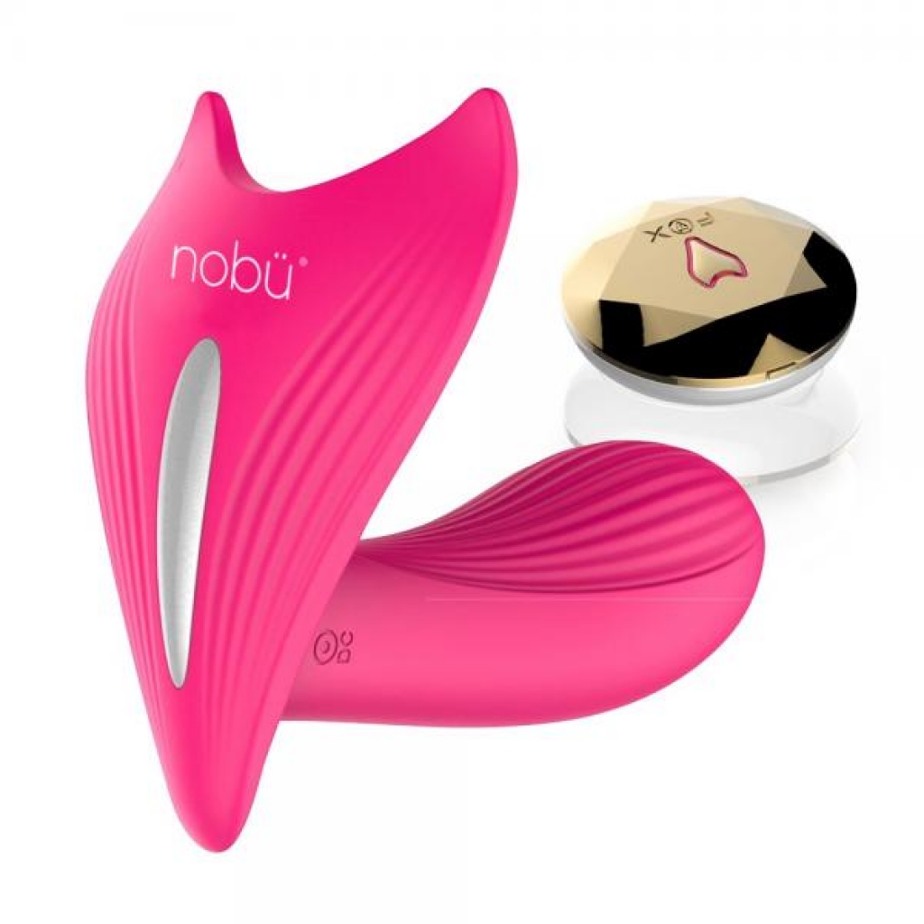 Nobu Tang Wireless Vibe with Clitoral Stimulator - Pink