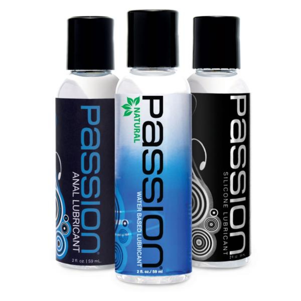 Passion Lubricant 3 Piece Sampler Set - Travel Friendly