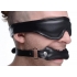 Padded Blindfold and Gag Set - Black