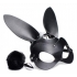 Tailz Bunny Tail Anal Plug And Mask Set Black