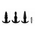 Thrill Trio 4-Piece Anal Plug Set - Black