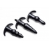 Thrill Trio 4-Piece Anal Plug Set - Black