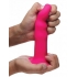 Squeeze-It Squeezable Wavy Dildo - Pink