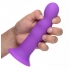 Squeeze-It Squeezable Wavy Dildo - Purple