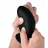 Squeezable Silicone Anal Plug - Black (Large)