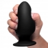 Squeezable Silicone Anal Plug - Black (Large)