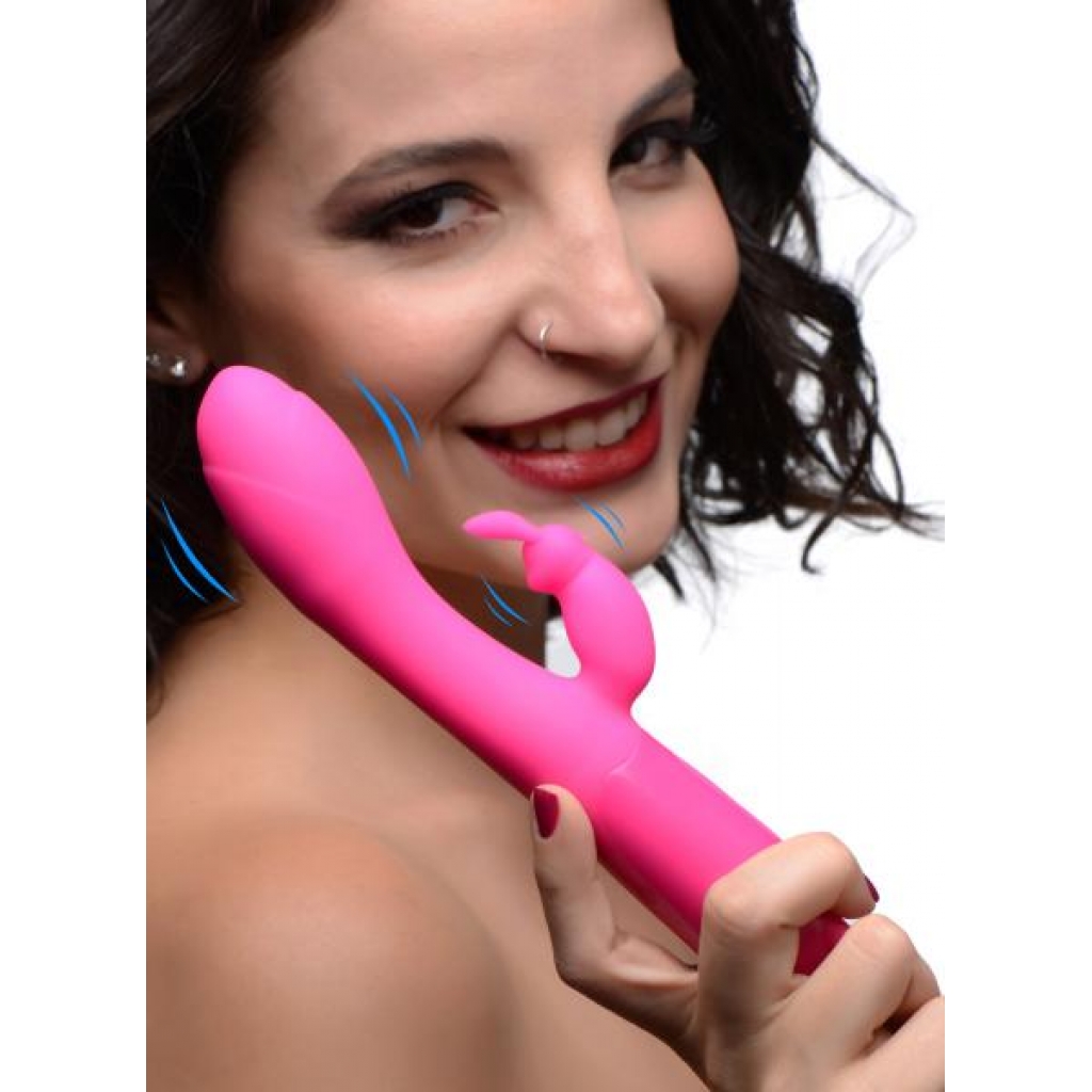 Rebel Rabbit 21X Silicone Vibrator in Pink