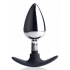 Dark Invader Hybrid Aluminum Silicone Anal Plug - Large