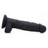 Power Pecker 7 Inch Silicone Dildo With Balls - Black