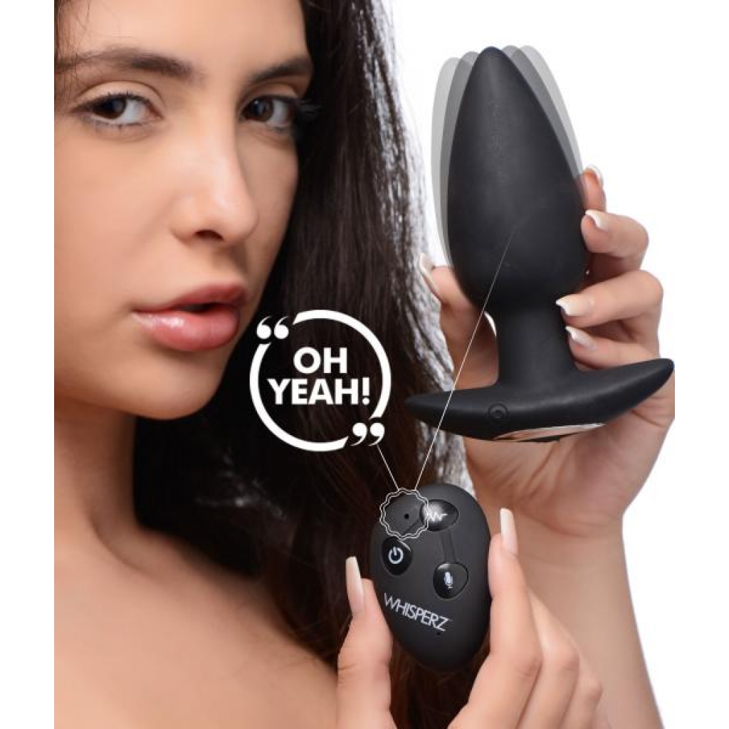 Voice Activated 10x Vibrating Butt Plug With Remote Control - Discreet Pleasure