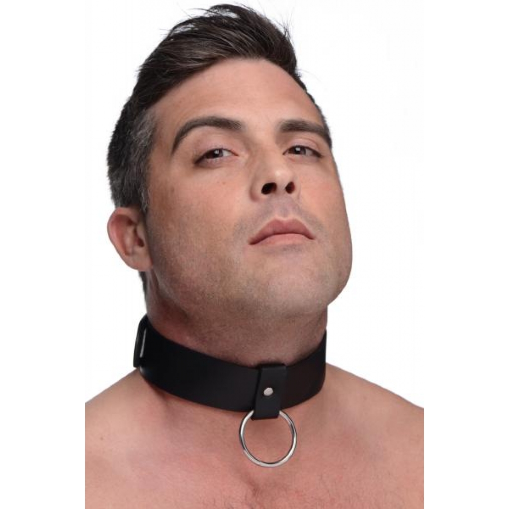 Wide Collar with O-ring - Premium Bondage Accessory