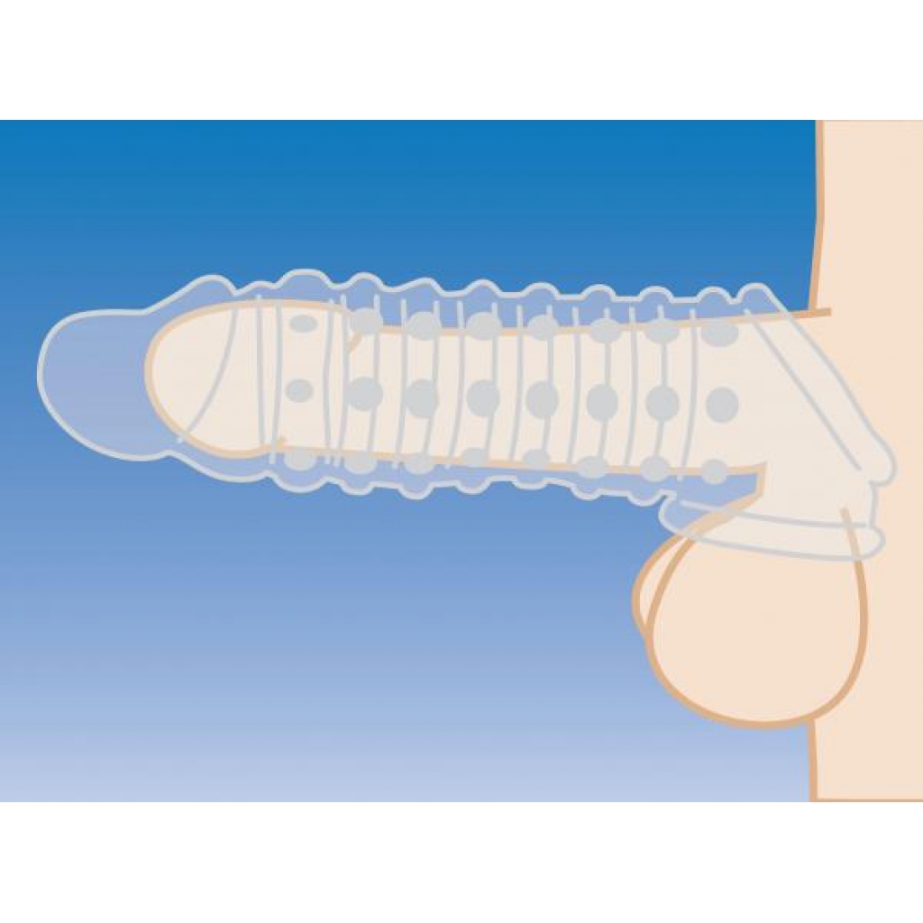 1.5 Inch Penis Enhancer Sleeve - Clear for Enhanced Pleasure