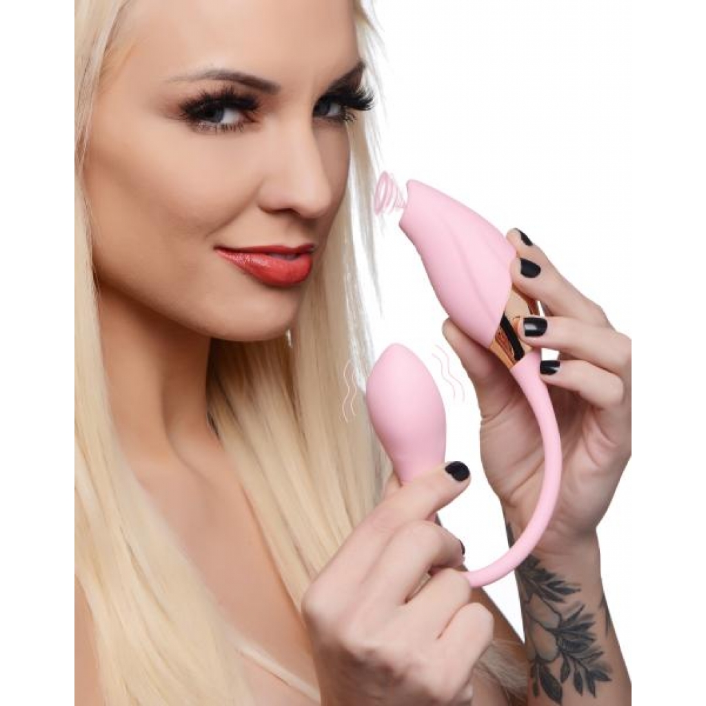 Shegasm 8x Tandem Plus - Silicone Suction Clitoral Stimulator & Egg