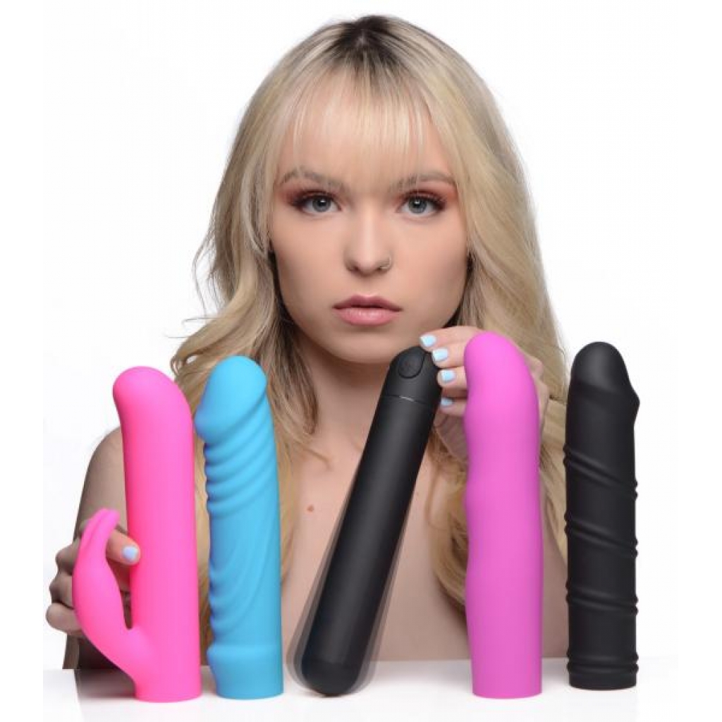 4-in-1 XL Silicone Bullet and Sleeves Kit