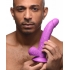 7.5 Inch Dildo With Balls - Purple