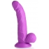 7.5 Inch Dildo With Balls - Purple