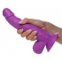 7.5 Inch Dildo With Balls - Purple