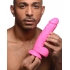 8.25 Inch Dildo With Balls - Pink