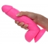 8.25 Inch Dildo With Balls - Pink