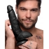 Beefy Brad 9 Inch Dildo With Balls - Black