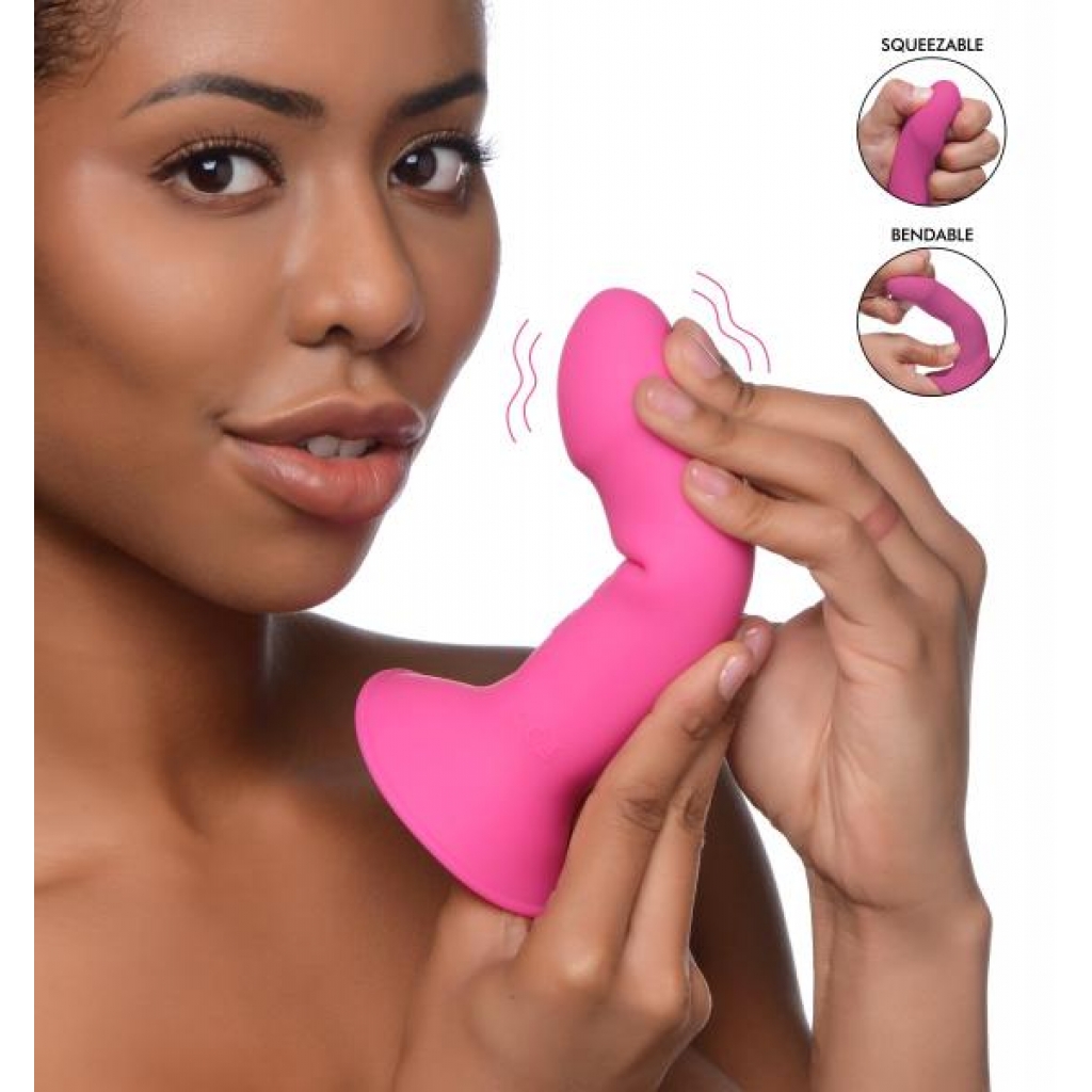 10x Squeezable Vibrating Dildo - Flexible and Versatile