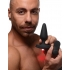 28x Laser 'Fuck Me' Silicone Anal Plug with Remote Control - Medium