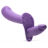 28x Double Diva 2 Inch Double Dildo with Harness - Purple