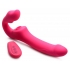 Licking and Vibrating Strapless Strap-On with Remote Control