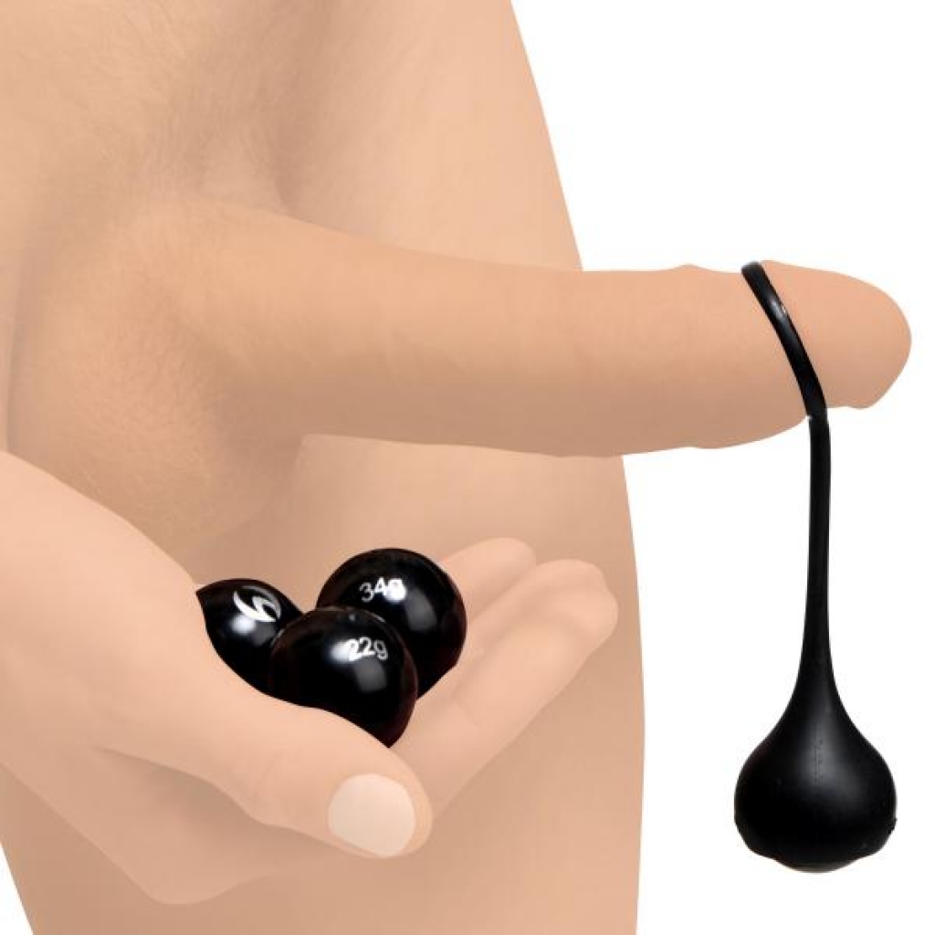 Cock Dangler Silicone Penis Strap With Weights - Strength Training