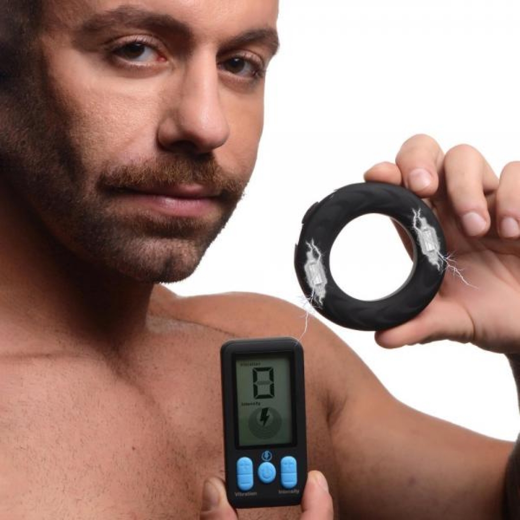 E-Stim Pro Large Silicone Vibrating Cock Ring