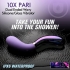 Pari Dual-Ended Wavy Silicone & Glass Vibrator: Ultimate Pleasure