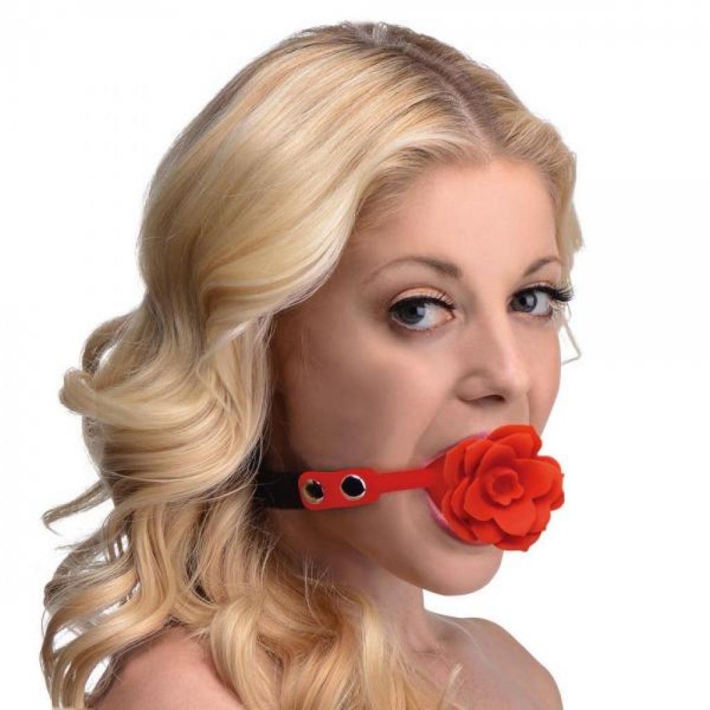 Blossom Silicone Breathable Rose Gag - Romantic Sensation