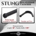 Stung Silicone Tawse - Black Enforced Whip