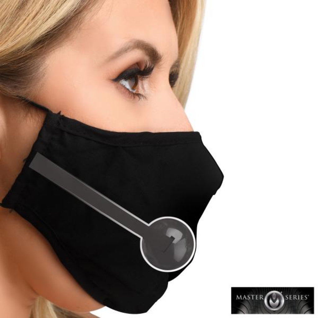 Under Cover Ball Gag Face Mask for Stealthy Fun