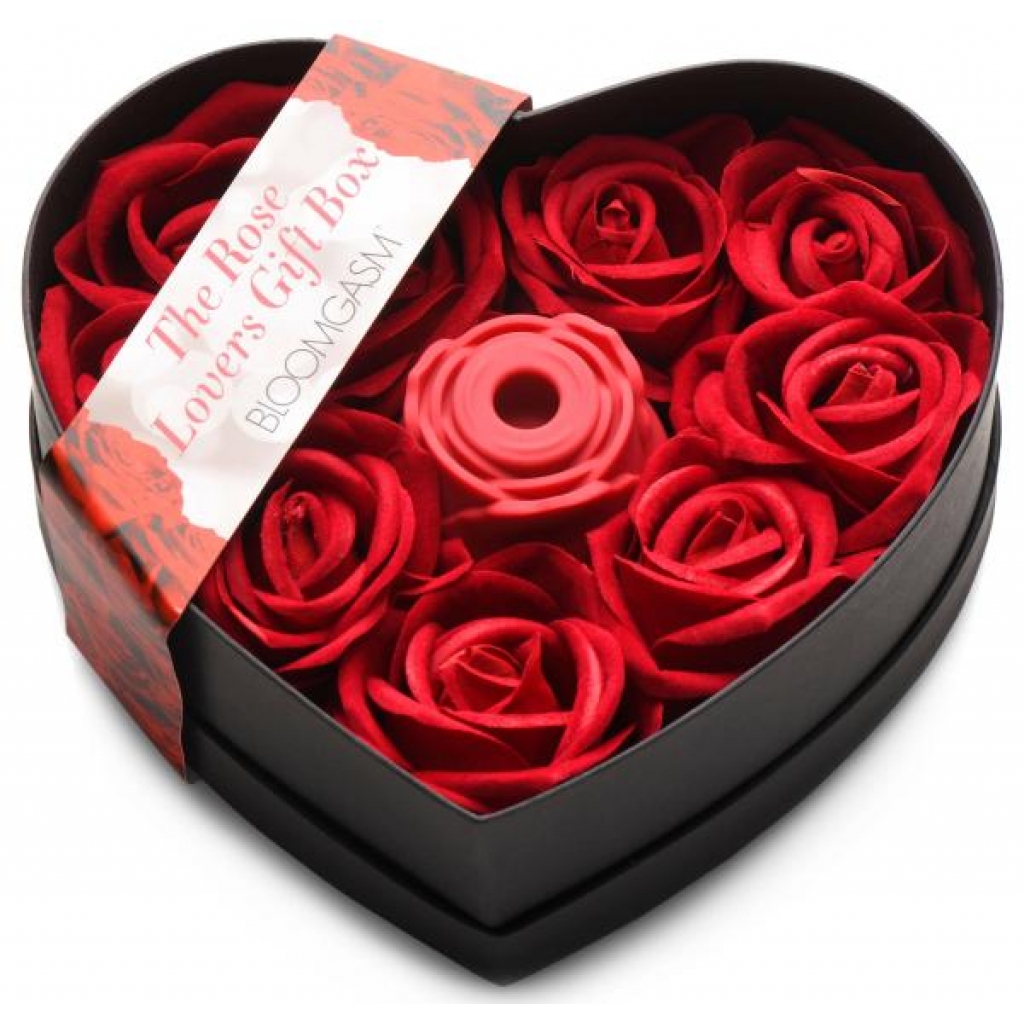 The Rose Lover's Gift Box - 10x Clit Suction Rose - Red