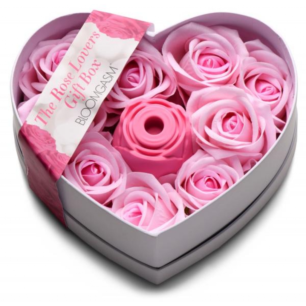 The Rose Lovers Gift Box - 10x Clit Suction Rose - Pink