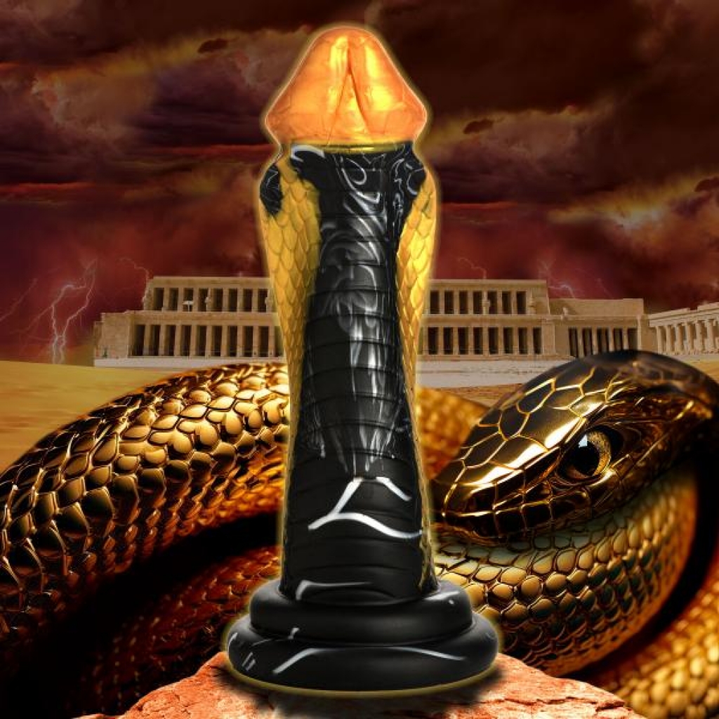 Golden Mamba Silicone Dildo - Luxurious Pleasure Awaits