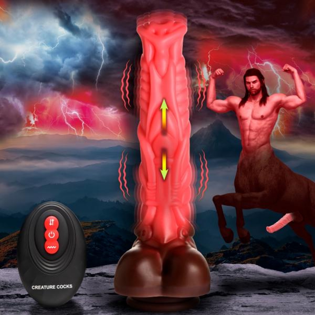 Deluxe Thrusting & Vibrating Silicone Dildo