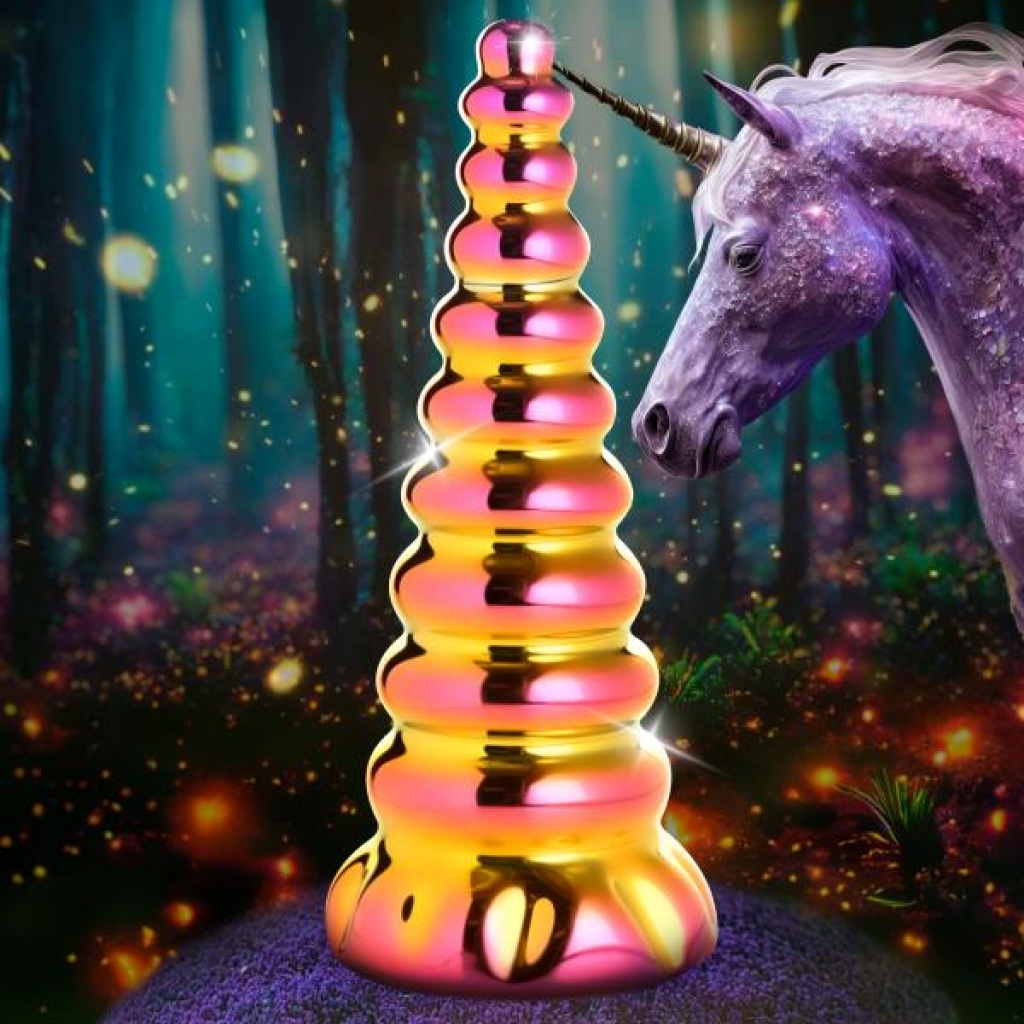 Twilight Rainbow Glass Dildo - Mystical Pleasure