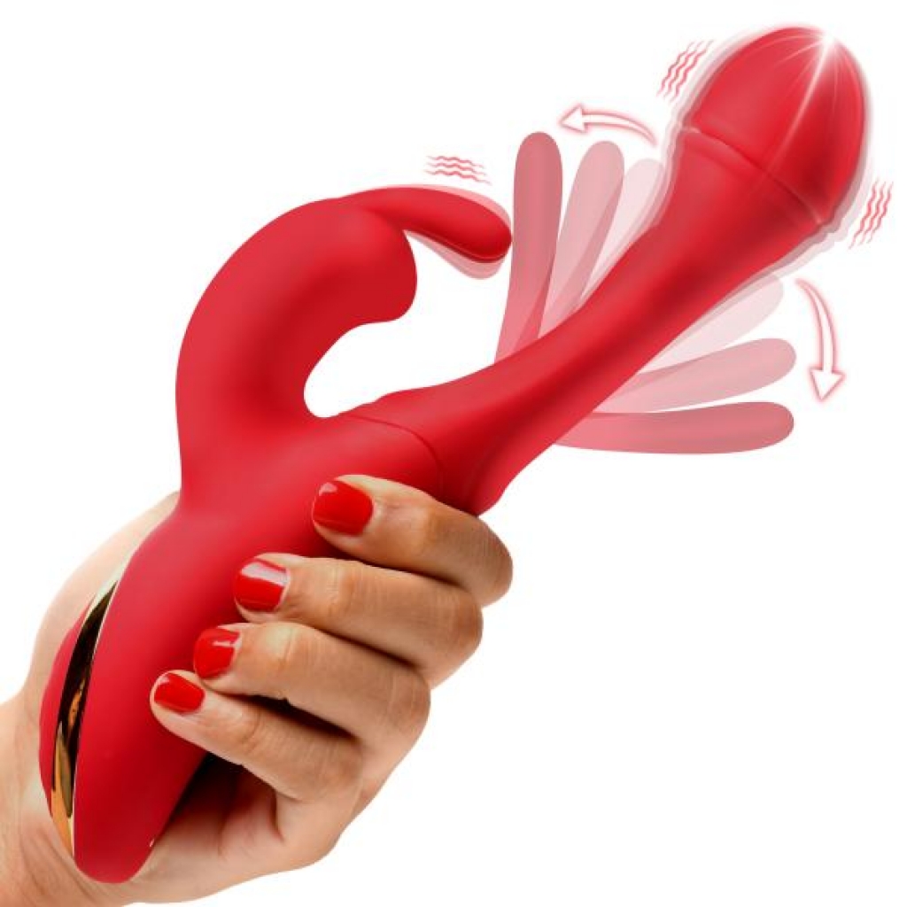 Flicking Silicone Rabbit Vibrator - Intense Pleasure Tool